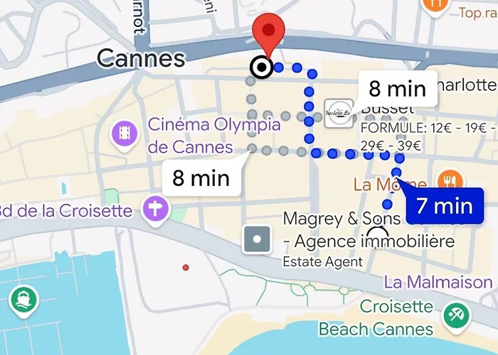 Apartment Sea View 2Br 2Ba - 4 Min Palais - Ideal Cannes Film Festival Stay *